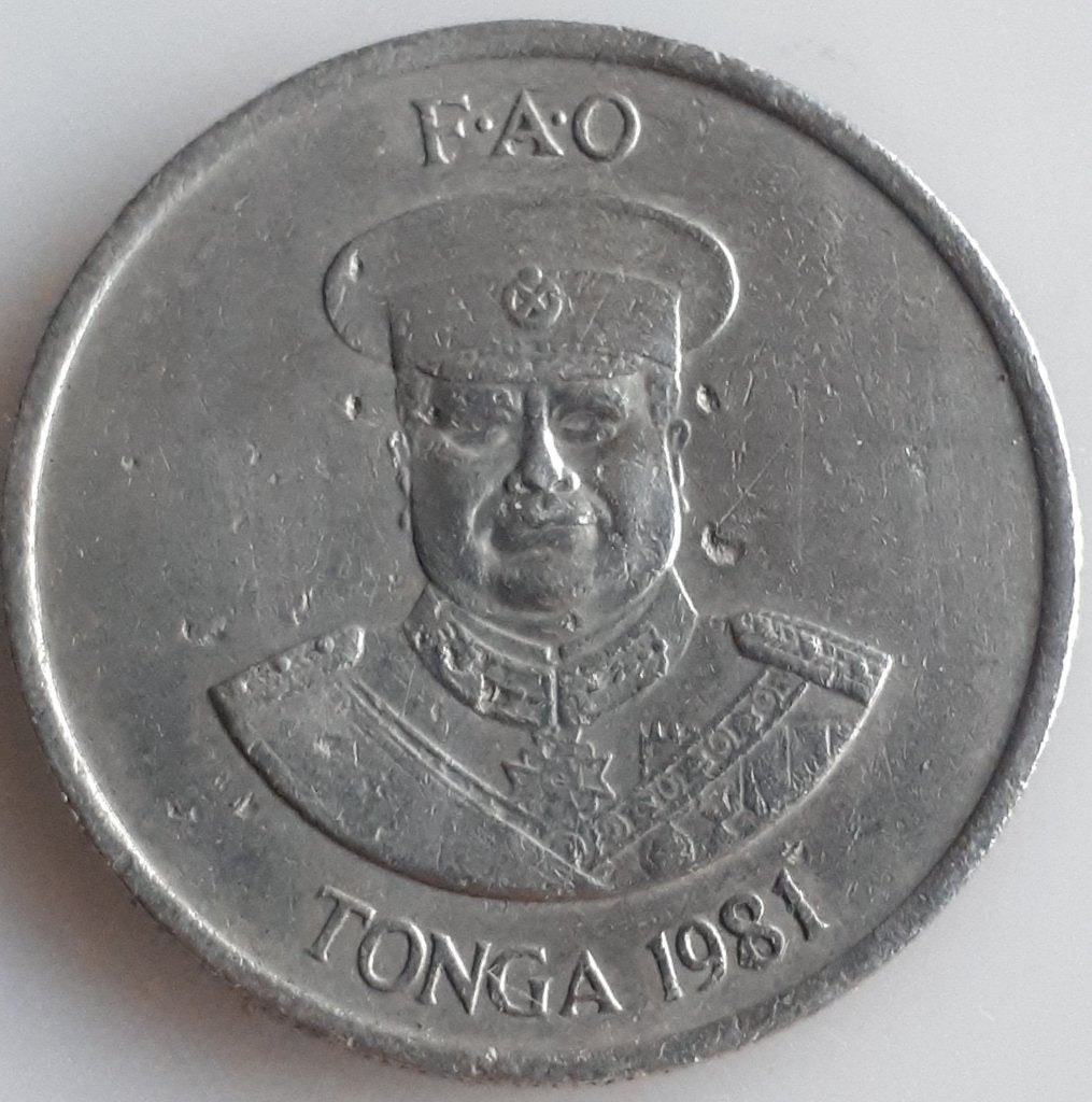 TONGA: 10 SENITI 1981 KM 69, Ophalen of Verzenden, Losse munt