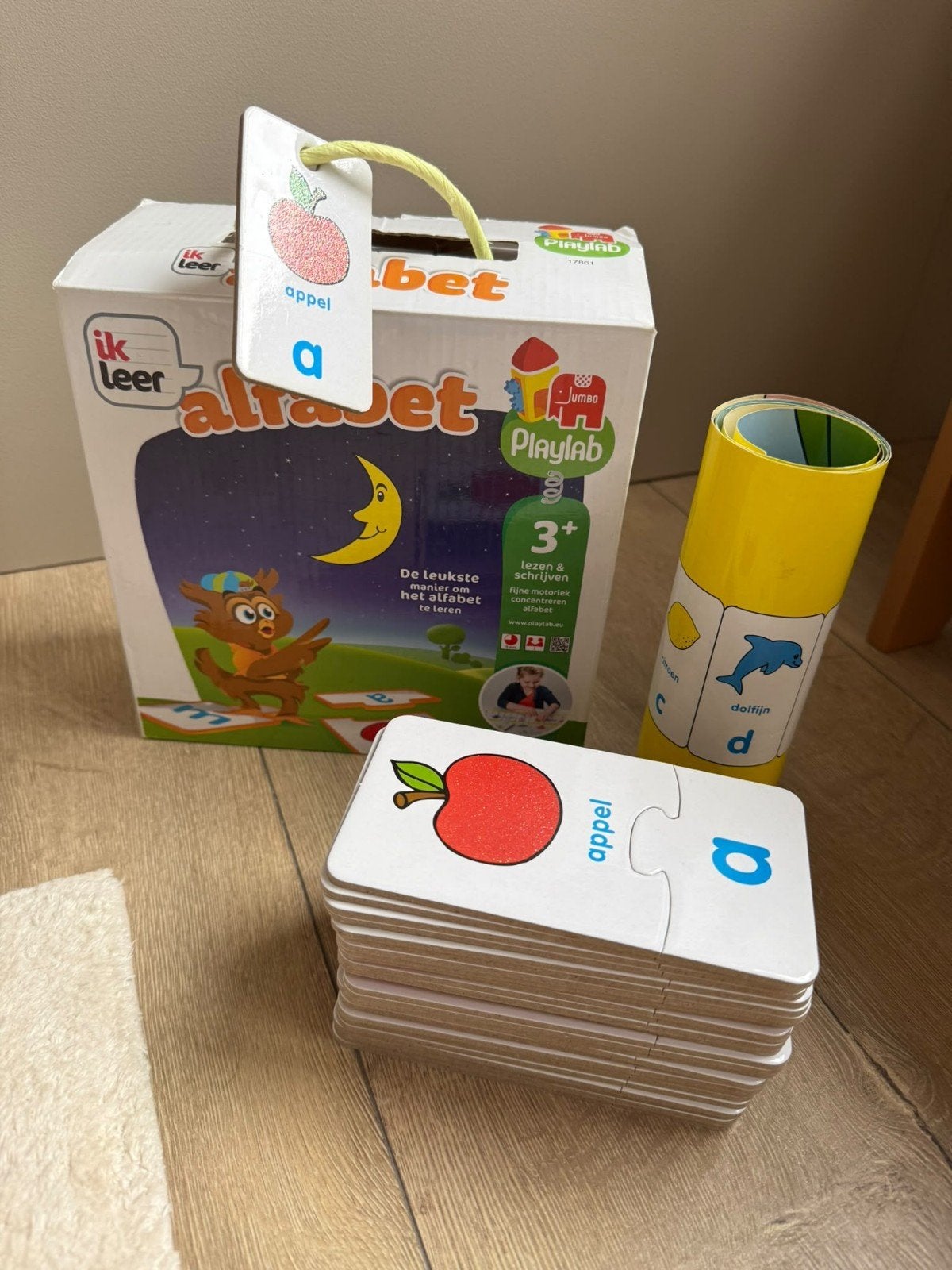 Alfabet IK leer LETTERS Playlab puzzel JUMBO vanaf 3 jaar, Ophalen of Verzenden, Zo goed als nieuw, Taal en Lezen
