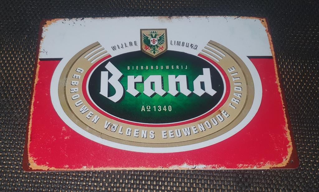 Twee Wandborden brand bier Voor in de man cave-bar-kroeg, Ophalen of Verzenden, Nieuw, Reclamebord, Plaat of Schild, Brand