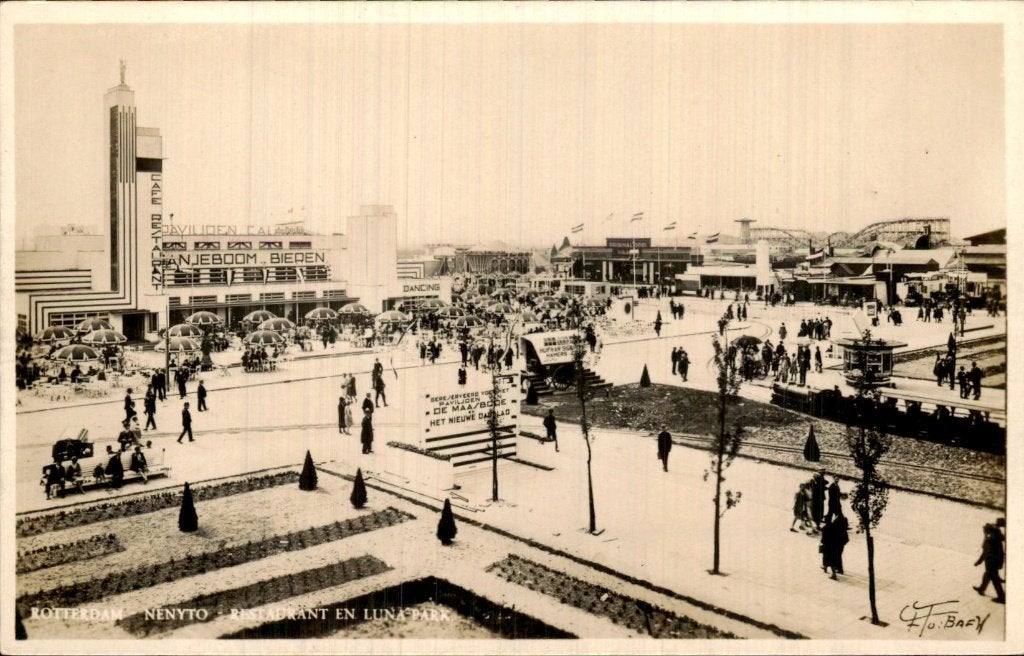Rotterdam - Restaurant - NENYTO Lunapark, Ophalen of Verzenden, 1920 tot 1940, Gelopen, Zuid-Holland