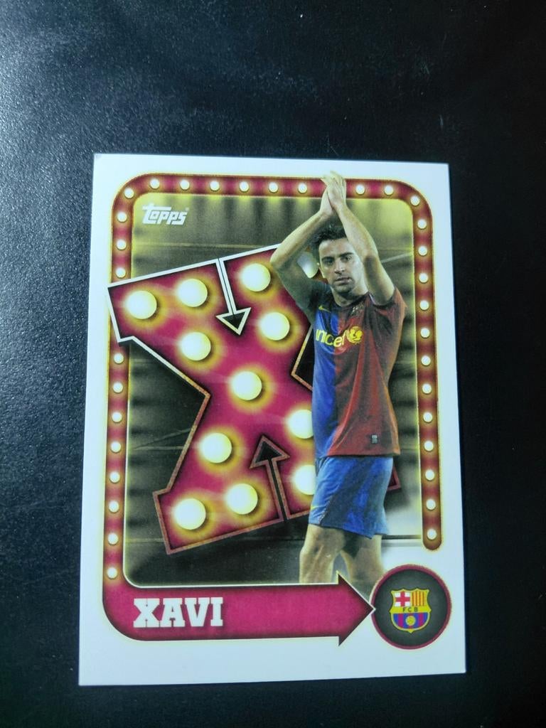 Xavi hernandez (fc barcelona) topps insert, Ophalen of Verzenden, Nieuw, Buitenlandse clubs, Spelerskaart