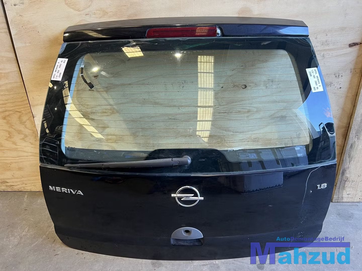 OPEL MERIVA A Zwart Z20R achterklep 2003-2010, Gebruikt, Deur, Opel Automobile GmbH, Ophalen of Verzenden