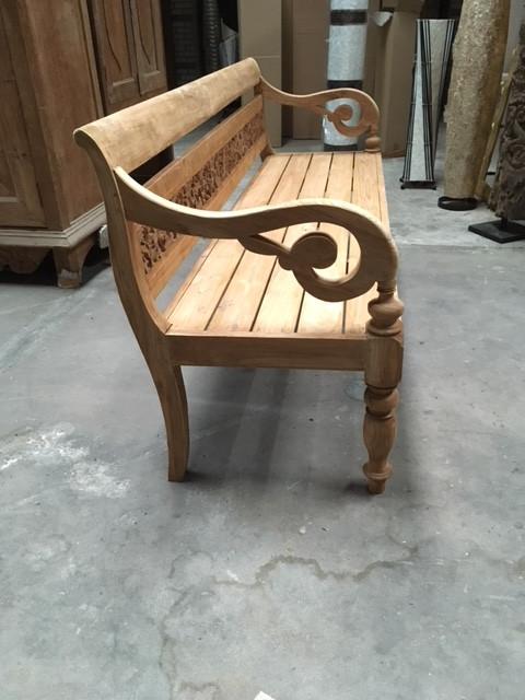 teak houten tuinbank, Tuin en Terras, Tuinbanken, 4301rp, Teakhout, Nieuw, Indonesia import