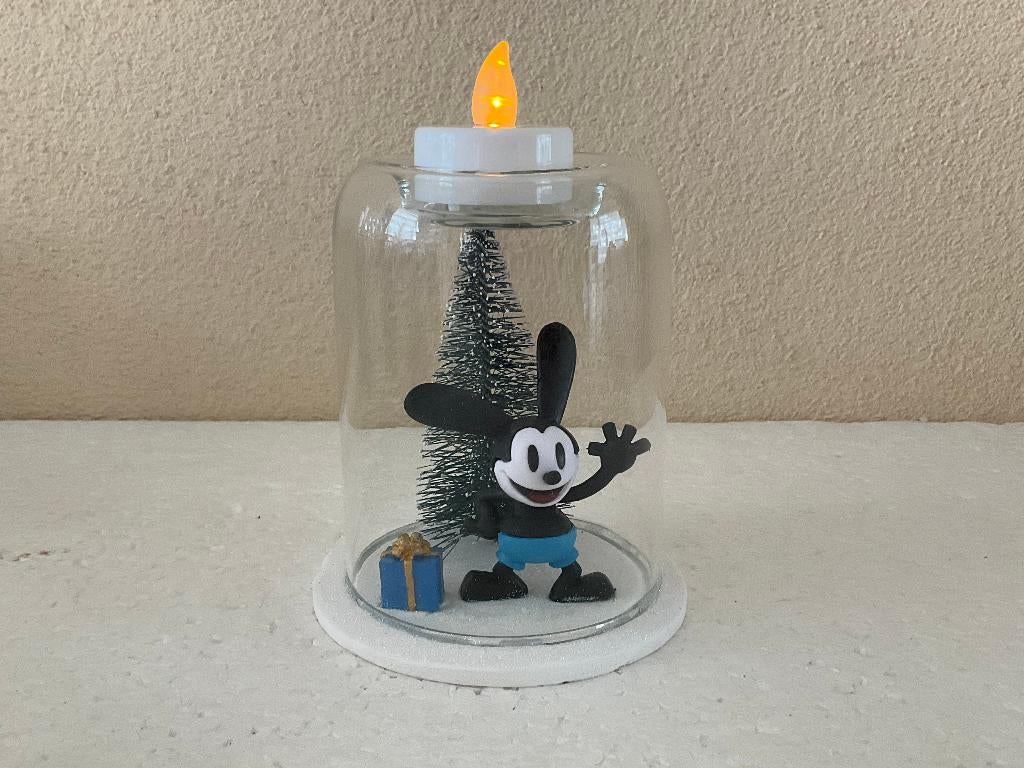 Disney oswald - theelicht houder - stolp, Verzamelen, Disney, Ophalen of Verzenden, Overige figuren, Zo goed als nieuw, Beeldje of Figuurtje