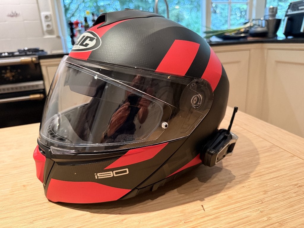 HJC i90 Systeemhelm - Maat M - incl. Cardo Packtalk bold, Ophalen, M, Systeemhelm, Heren