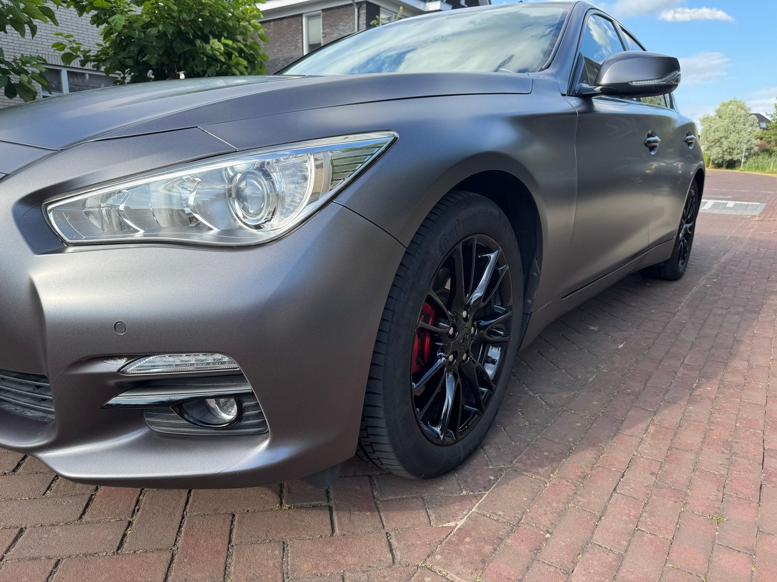 Infiniti Q50 2.2D 125KW 7AT 2015 Grijs, Auto's, Achterwielaandrijving, Zwart, Diesel, Particulier