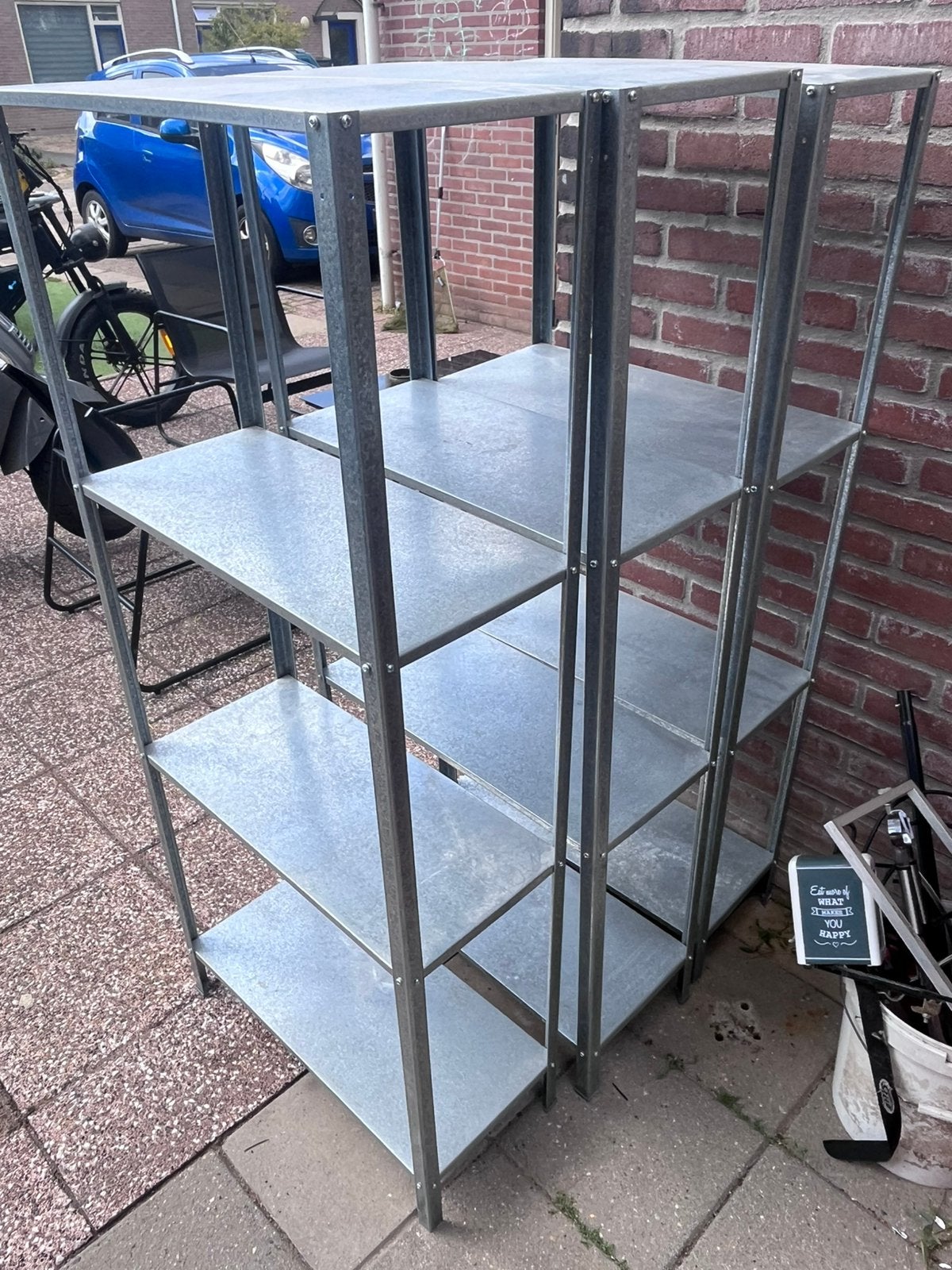Ijzeren stellingkasten, Huis en Inrichting, Ophalen, Zo goed als nieuw