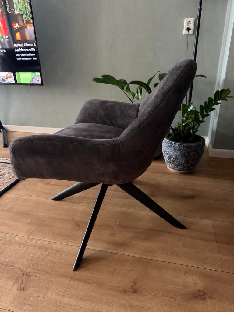 Fauteuil, Huis en Inrichting, Fauteuils, Ophalen, 75 tot 100 cm, Zo goed als nieuw, Stof