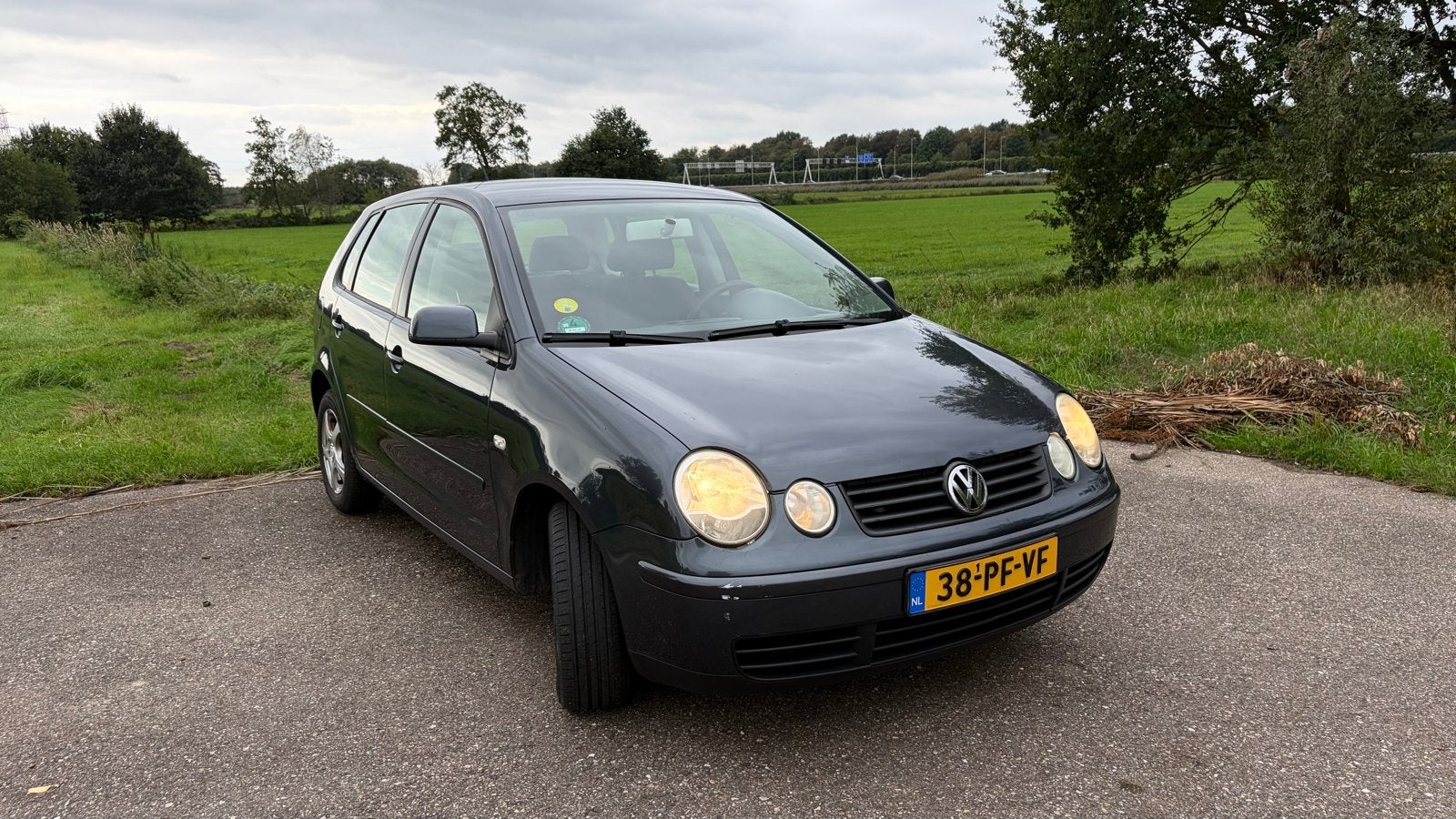 Volkswagen Polo 1.4 55KW 2004 Blauw, Voorwielaandrijving, Verwarmde buitenspiegels, 4 cilinders, Blauw