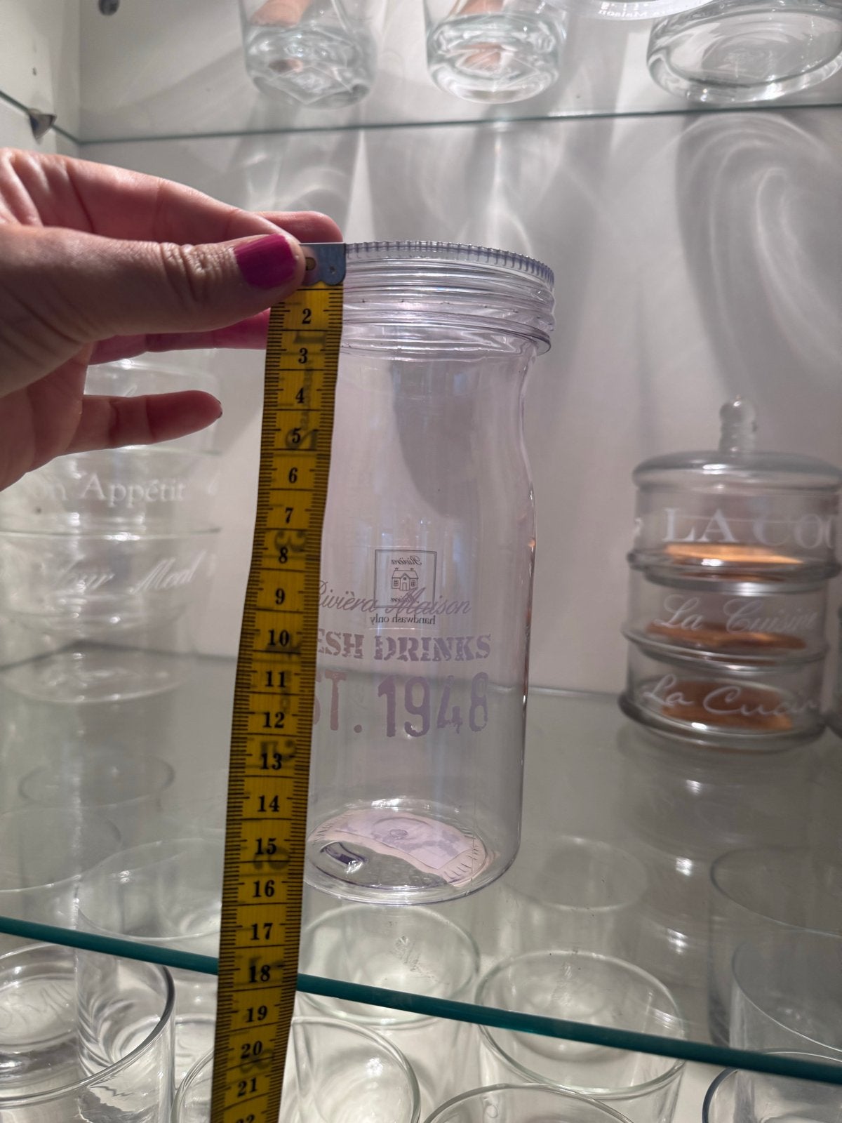 Rivièra Maison plastic drinkbeker - nooit gebruikt, Ophalen, Overige typen, Kunststof, Nieuw