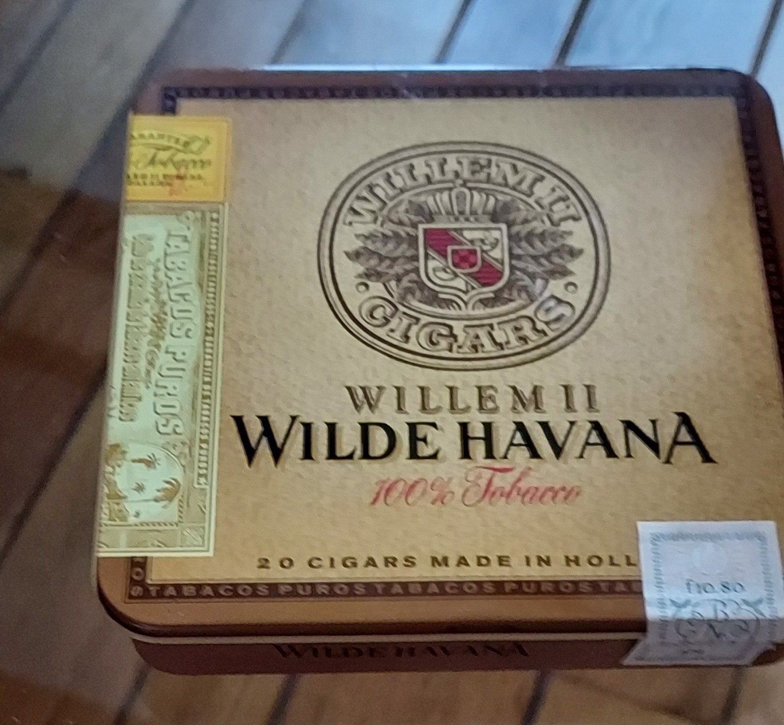 Vintage Willem II Wilde Havana Sigarenblik (20 stuks) – Jare, Ophalen of Verzenden, Gebruikt, Tabaksdoos of Verpakking