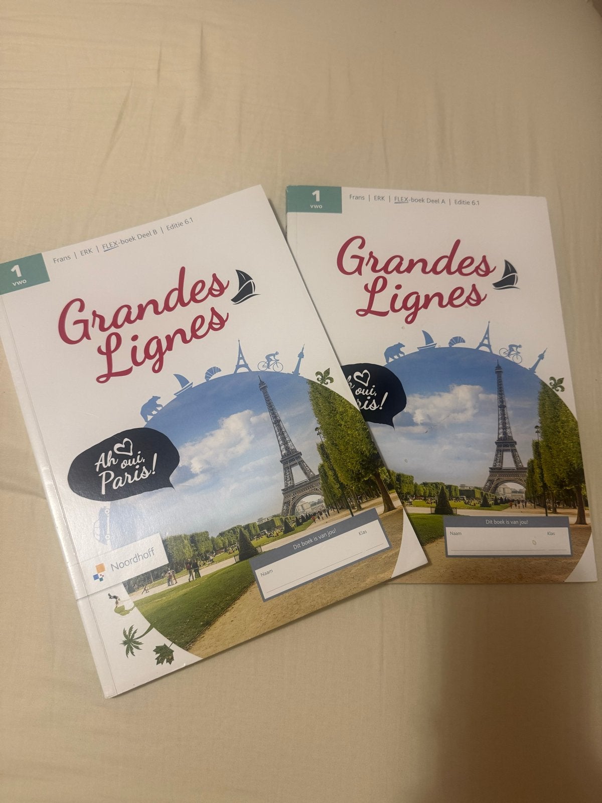 Grandes Lignes Frans VWO 1 Flex-boek Deel A en B, Boeken, Ophalen of Verzenden, Gelezen