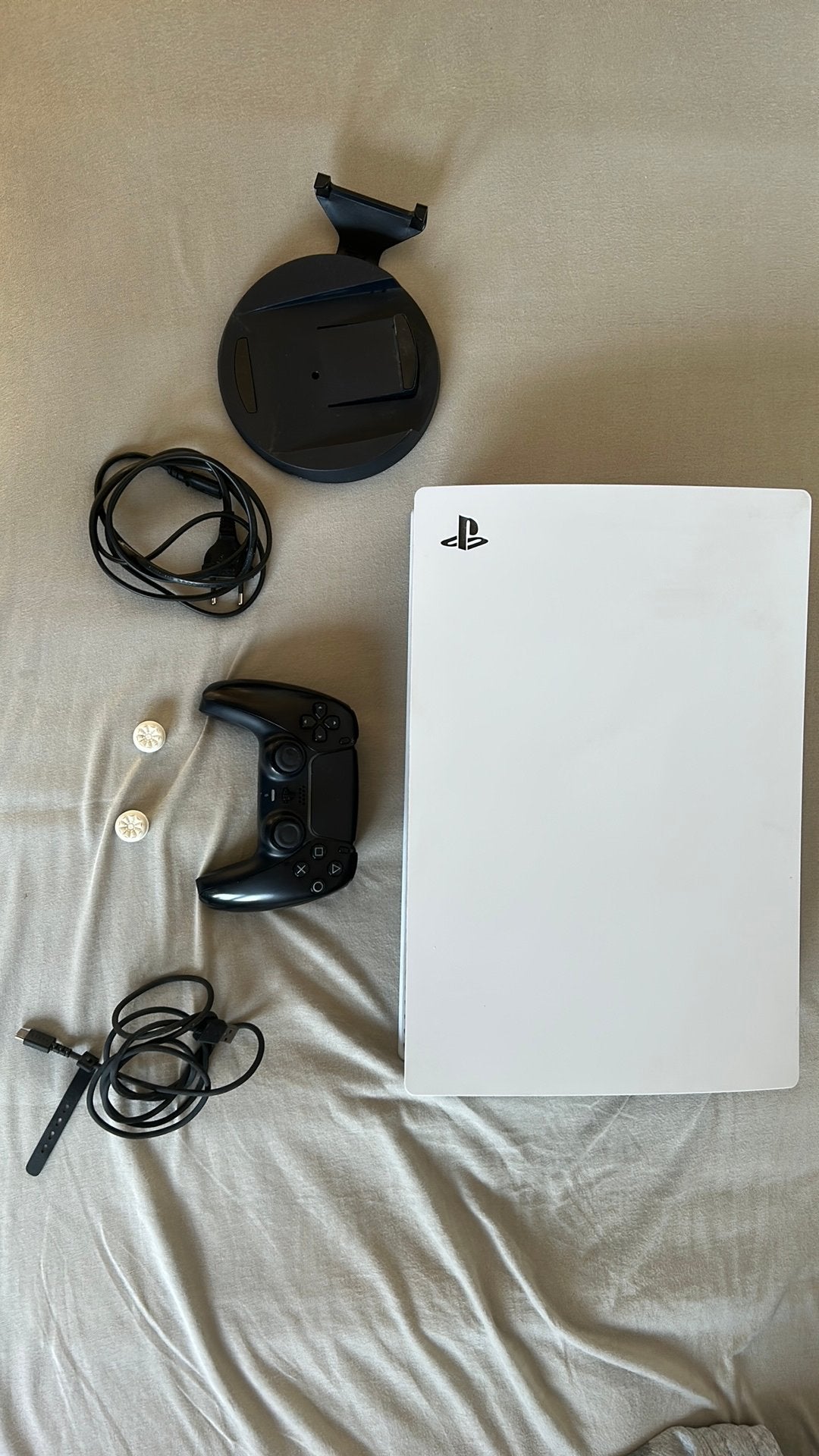 Ps5 disk edition met playstation 5 controller en kabels, Ophalen of Verzenden, Zo goed als nieuw