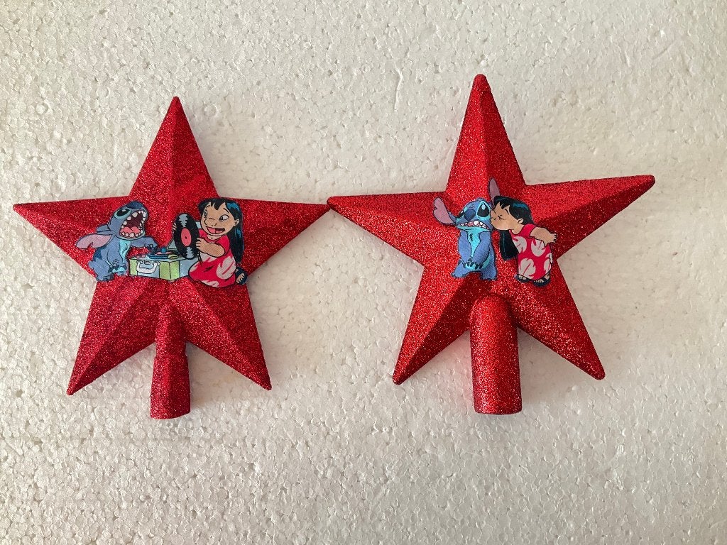 Disney Lilo en Stitch - tree topper - piek, Verzamelen, Ophalen of Verzenden, Overige figuren, Zo goed als nieuw, Beeldje of Figuurtje