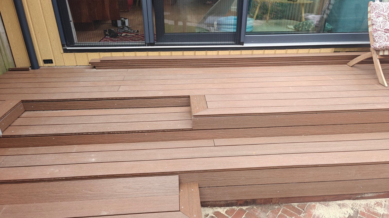 4x Fiberdeck Premium Vlonderplank 22,5x138mm - 400cm - Ipé, Ophalen, Nieuw, Composiet