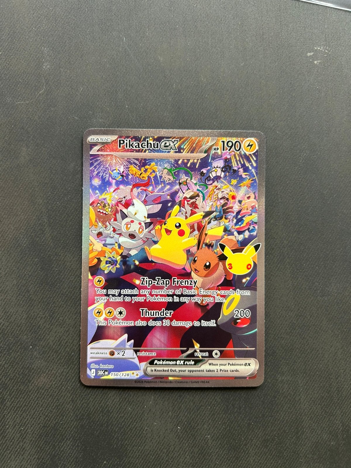 Pikachu ex 150, Hobby en Vrije tijd, Ophalen of Verzenden, Nieuw, Losse kaart, Foil