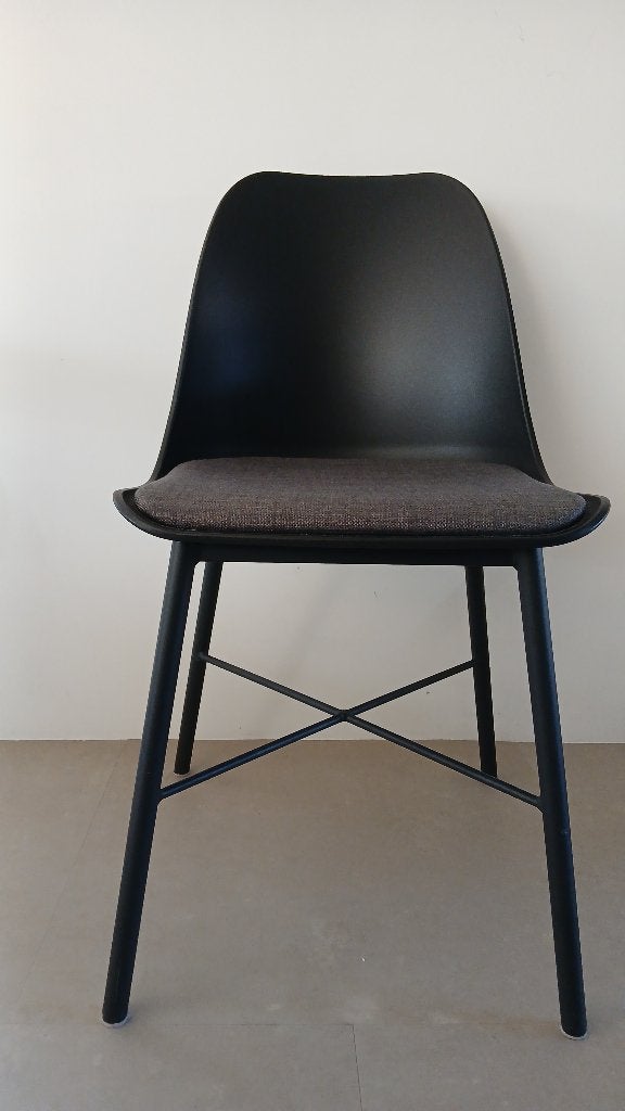 Eetkamerstoel zwart Scandinavisch 5 stuks, Ophalen, Zwart, Kunststof, Vijf, Zes of meer stoelen
