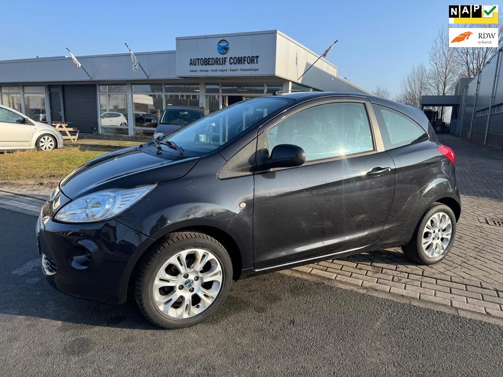 Ford Ka 1.2 Cool&Sound. LAGE KM-STAND., Voorwielaandrijving, Stof, Gebruikt, 4 cilinders