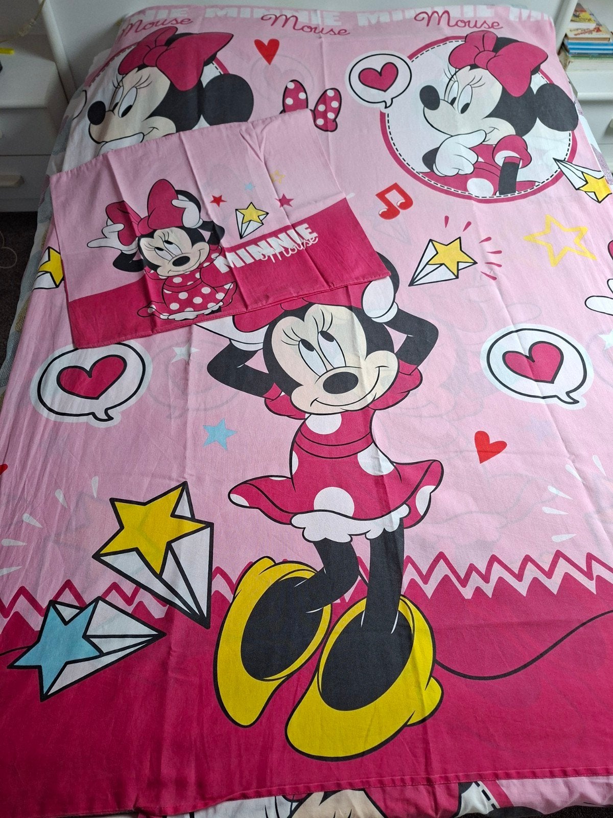 Minnie Mouse eenpersoons dekbedovertrek, Ophalen, Gebruikt, Overige merken, Meisje