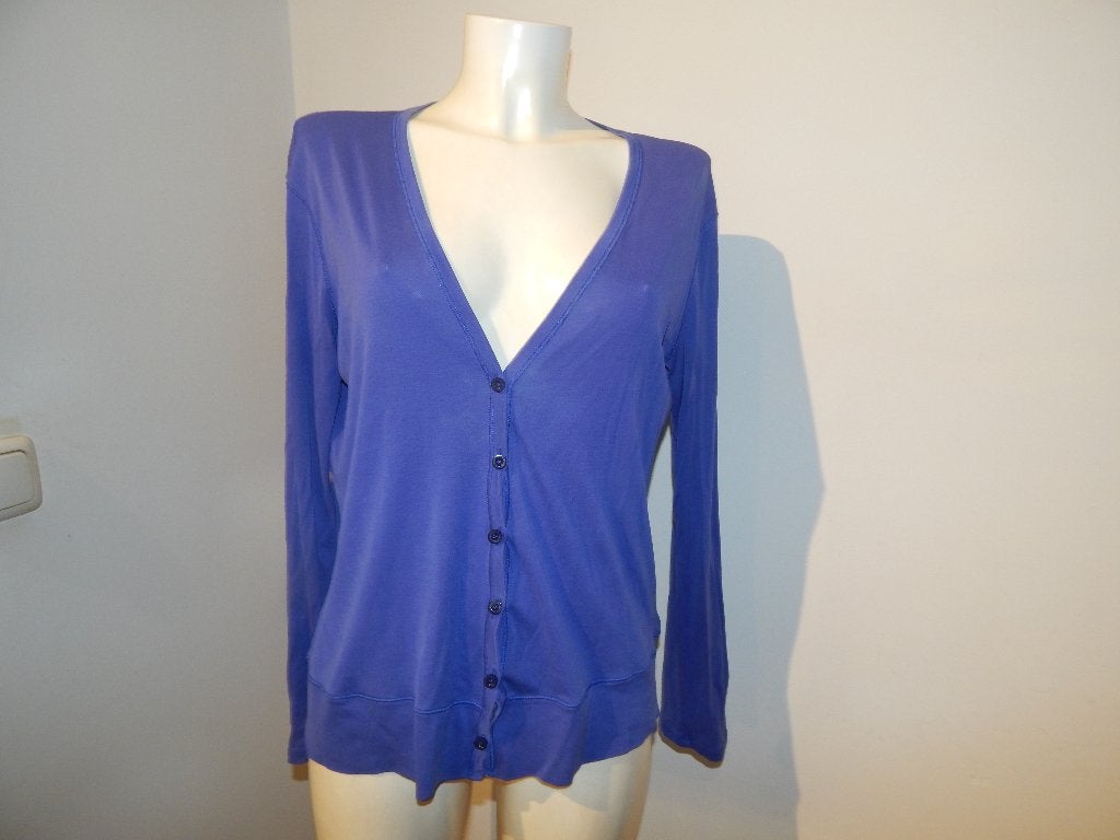 Marccain basic vest paars knoopjes en open rug apart N6, Verzenden, Paars, Maat 42/44 (L), Gedragen