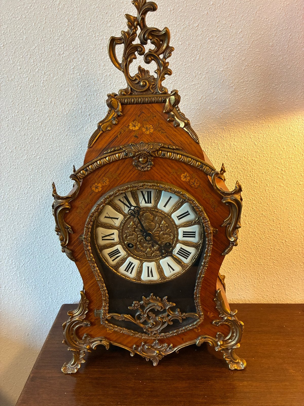 Antieke Franse Boulle-stijl Schouwklok, Verzenden