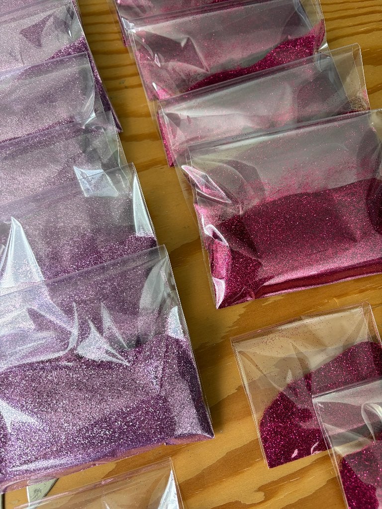 Hoogwaardig glitter 10 gram Fuchsia, Roze, Overige thema's, Nieuw, Ophalen of Verzenden