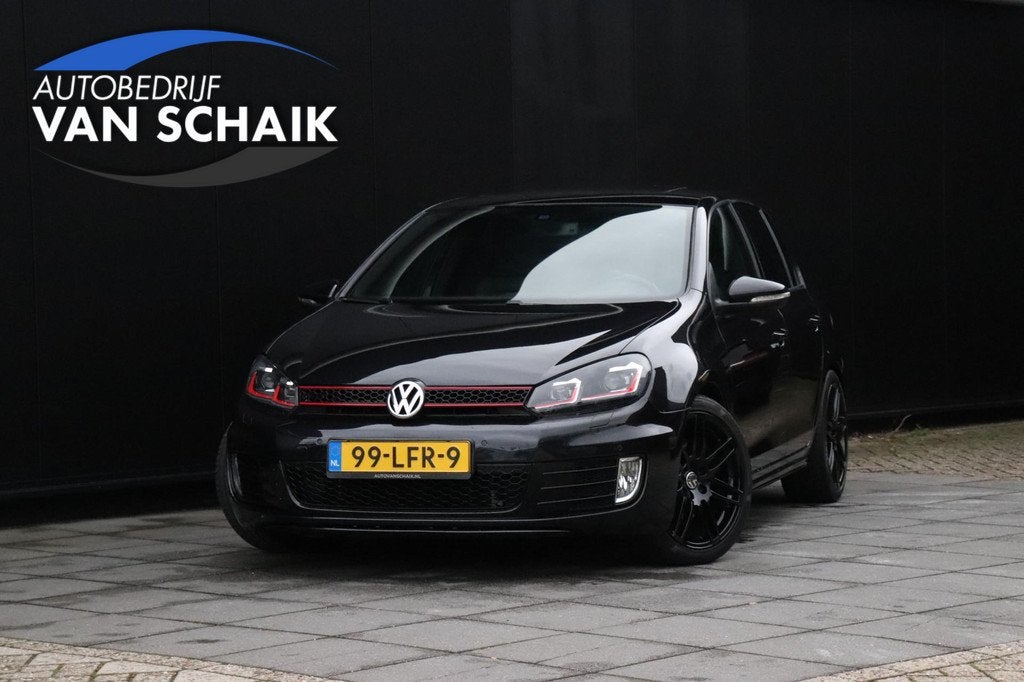 Volkswagen Golf 2.0 GTI | DSG | LEDER | SCHUIFDAK | STOELVER, Auto's, Euro 5, Automatische klimaatregeling, Gebruikt, Zwart