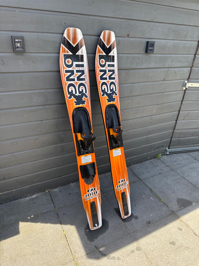 Jobe waterski's - King Kong - extra breed - lengte 160 cm, Watersport en Boten, Ophalen, Gebruikt, 160 cm of meer, Waterski's