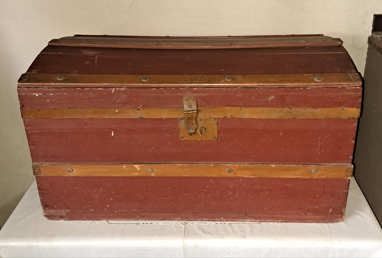 Kist kisten antieke scheepskist decoratie, Ophalen