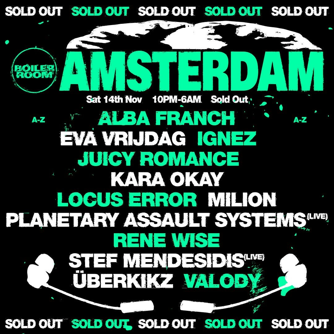 2x tickets Boiler Room Amsterdam 14 november 2026, Twee personen, November