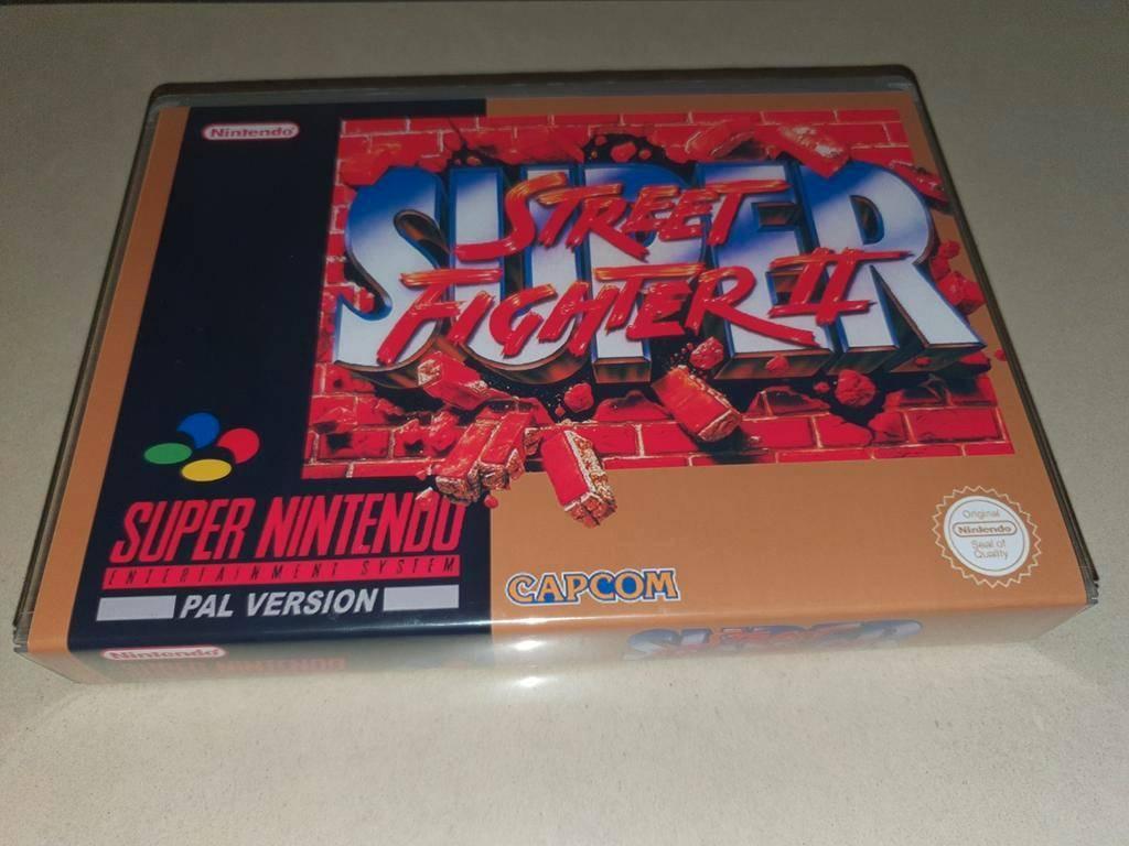 Super Street Fighter 2 SNES Game Case, Vechten, Verzenden, 1 speler, Zo goed als nieuw