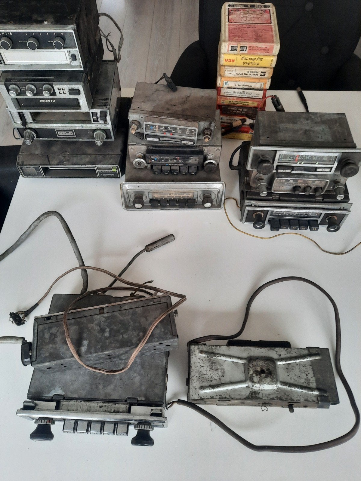 autoradio's jaren 60 en 70,en 8 track, Ophalen of Verzenden, Gebruikt