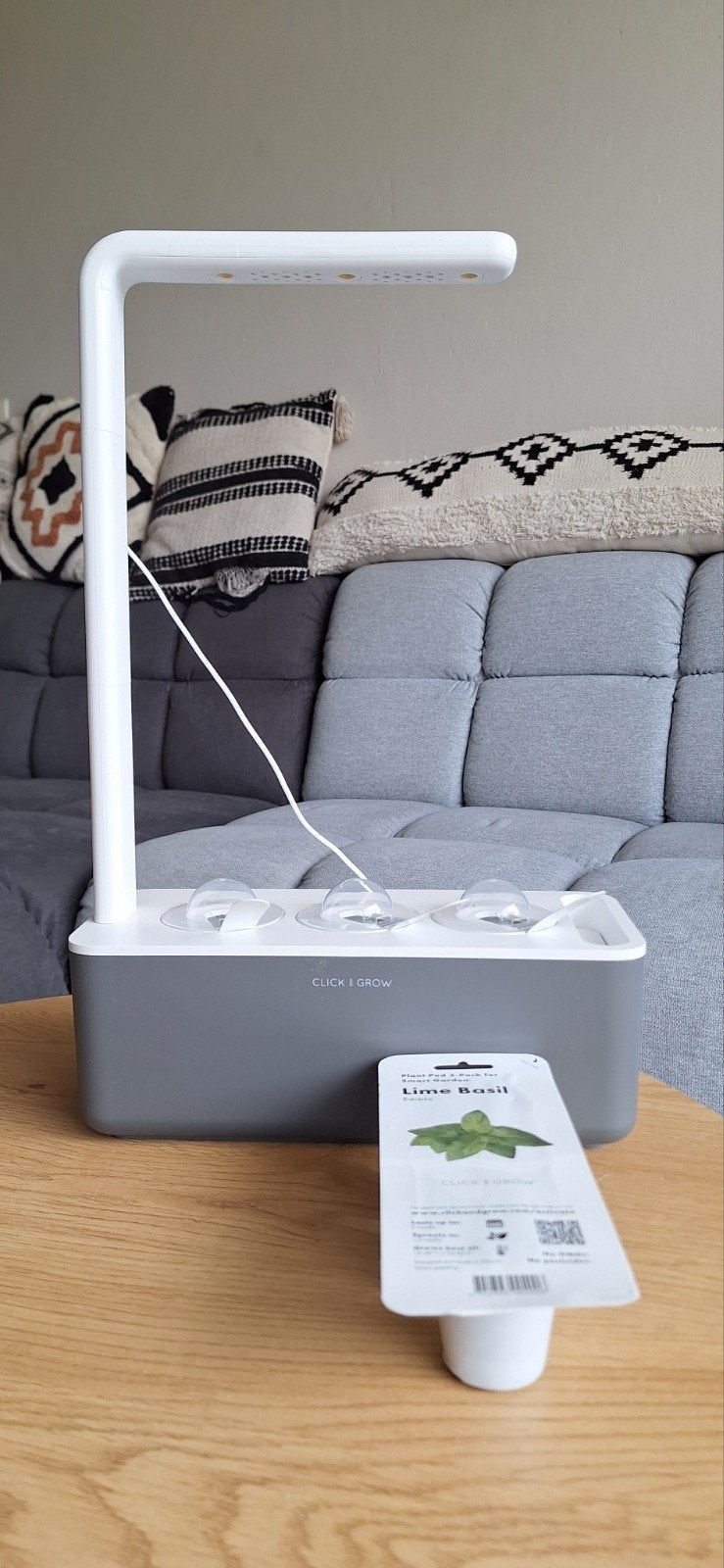 Click & Grow Smart Garden 3 + Lime Basilicum, Ophalen of Verzenden, Zo goed als nieuw