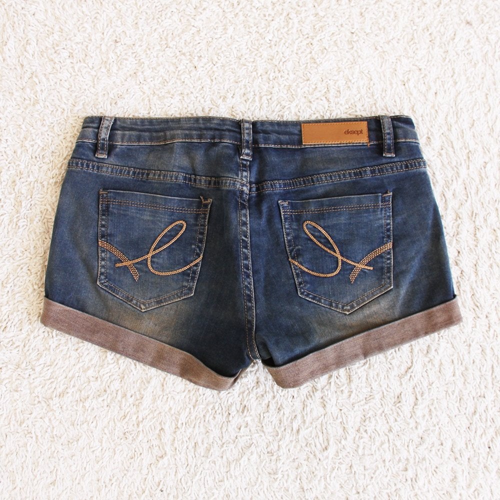 Super Leuk Eksept Spijkerbroekje 611 (S) - 61 € 25,-, Blauw, Ophalen of Verzenden, Zo goed als nieuw, Eksept