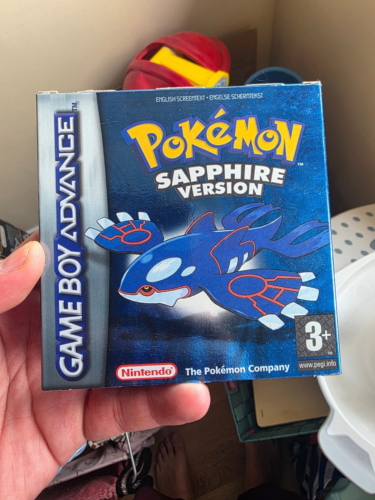 Pokémon Sapphire Version - Game Boy Advance (GBA) Als nieuw, 1 speler, Ophalen of Verzenden, Zo goed als nieuw, Role Playing Game (Rpg)