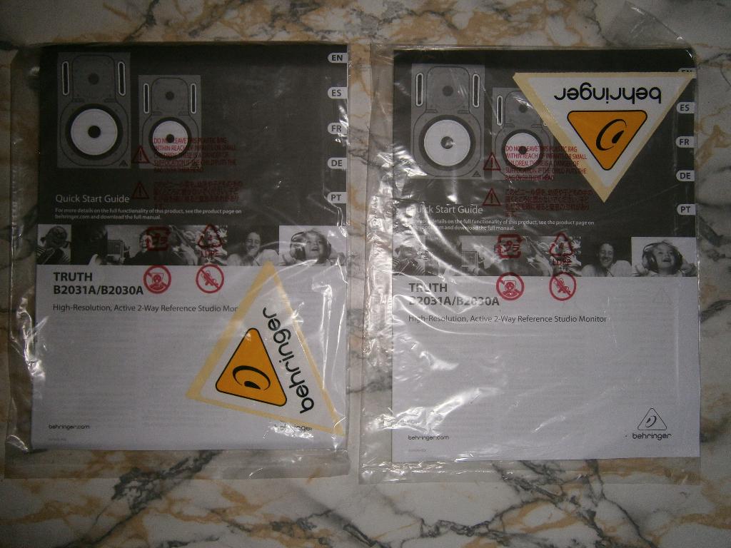 Ruilen 2 x Quick Start Guide Behringer B2031A tegen B3031A, Audio, Tv en Foto, Luidsprekers, Nieuw, Front, Rear of Stereo speakers