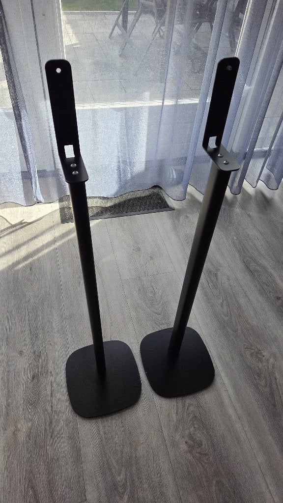 2 universal speaker stands, Gebruikt, Overige typen, Minder dan 60 watt, Ophalen