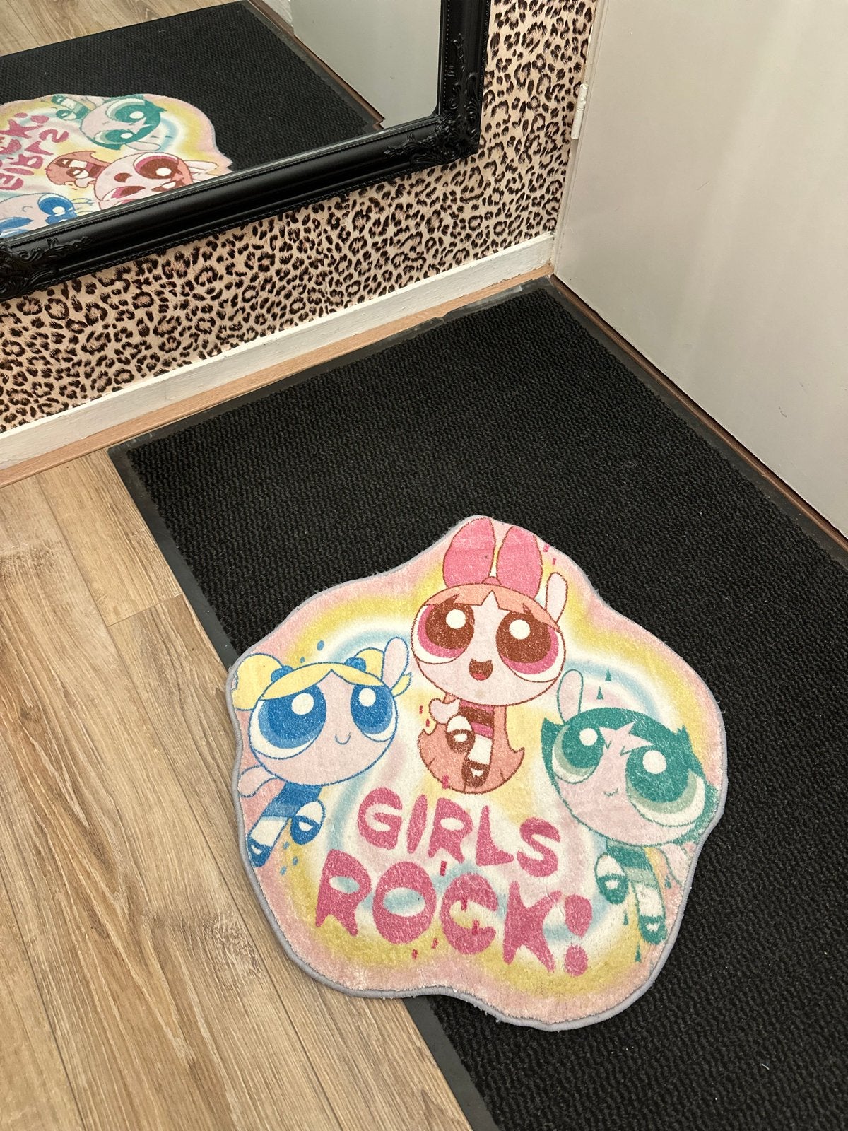 TAPIJT - Powerpuff Girls | Cute | Y2k | Retro | Kinderkamer, Ophalen of Verzenden, Gebruikt, Overige vormen, 50 tot 100 cm