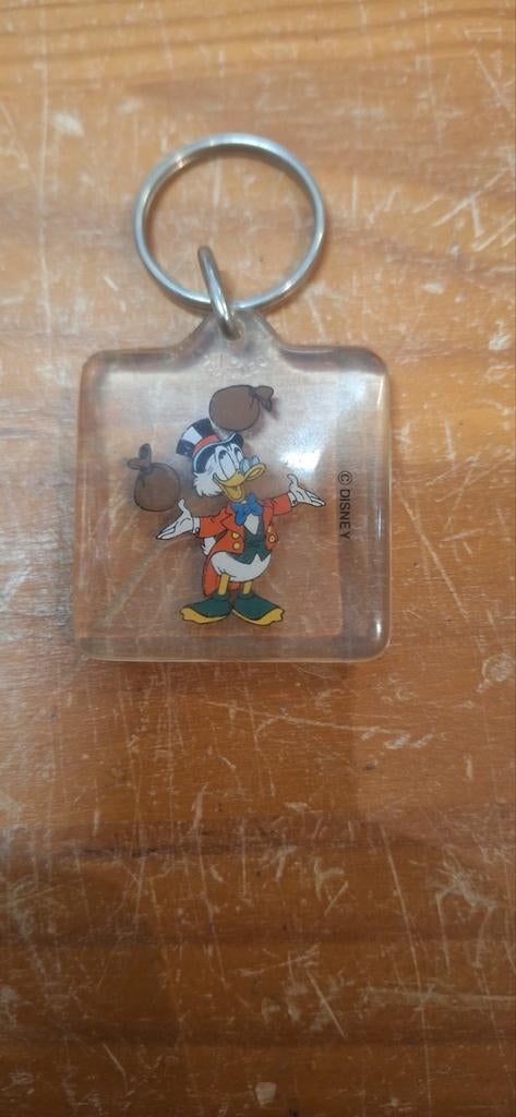 Dagobert Duck sleutelhanger disney (8326), Disney, Beeldje of Figuurtje, ., Ophalen of Verzenden