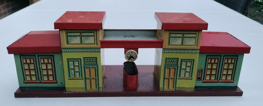 Blikken treinstation, Ottmar Beckh, 1930-1940 / Germany, Ophalen of Verzenden