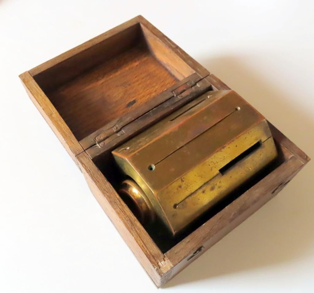 Uit inboedel: Antieke franse theodoliet uit ca 1900, incl ve, Antiek en Kunst, Verzenden