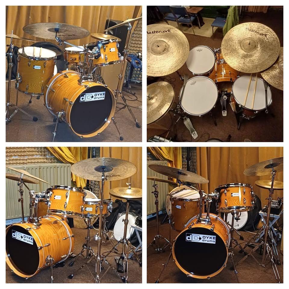 DYKE ELITE JAZZ DRUMSET -  MET HARDWARE, Muziek en Instrumenten, Drumstellen en Slagwerk, Ophalen of Verzenden, Zo goed als nieuw