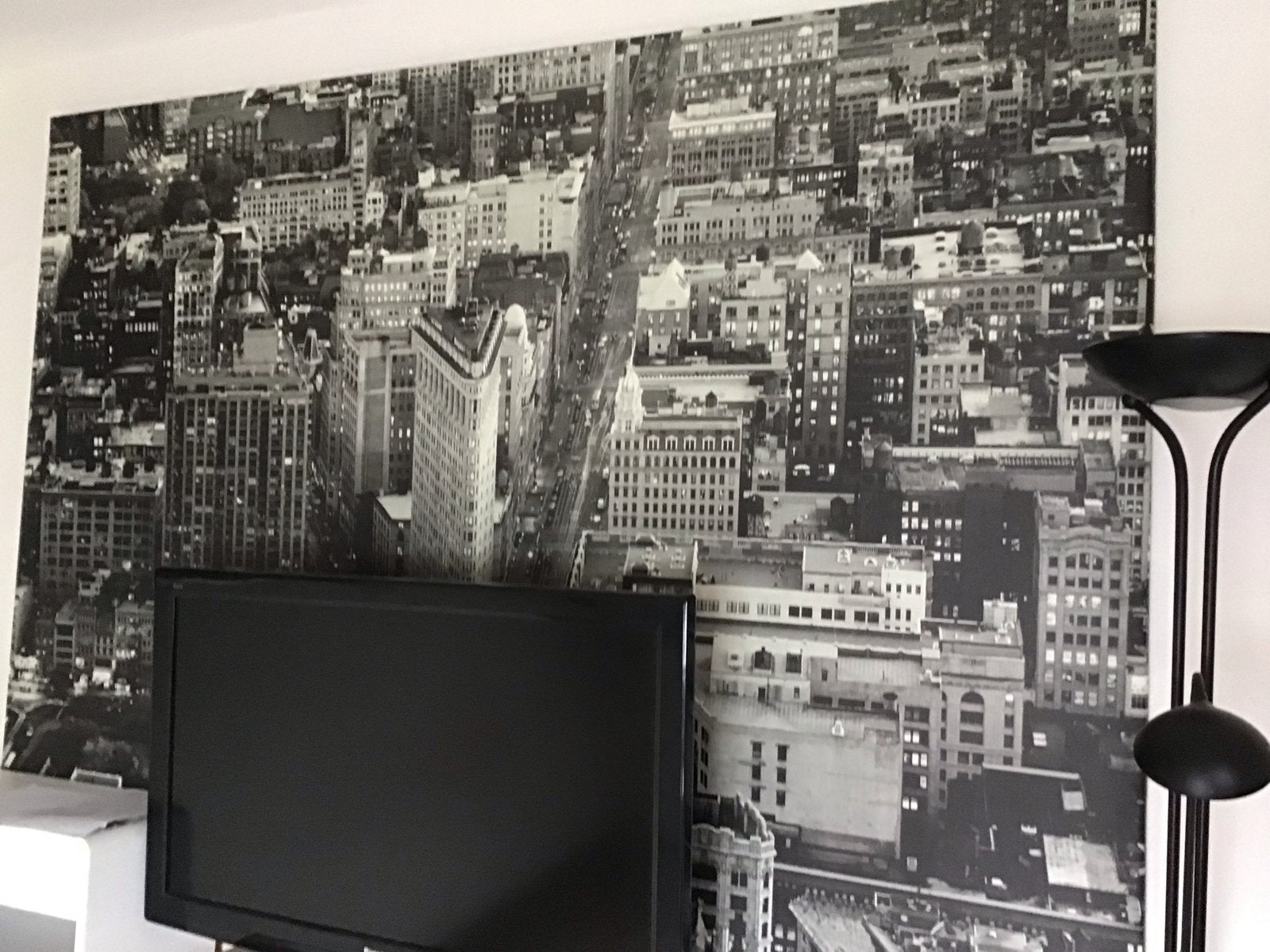 Canvas Flatiron Building New York 2.00 x 1.40 m, Ophalen, Gebruikt, 125 cm of meer, Foto of Poster
