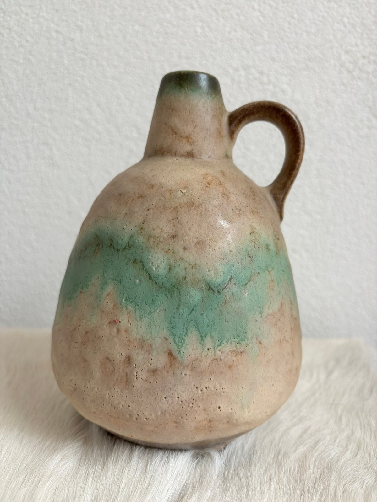 Fat lava vaas Ruscha Keramik West-Germany 18 cm, Ophalen of Verzenden