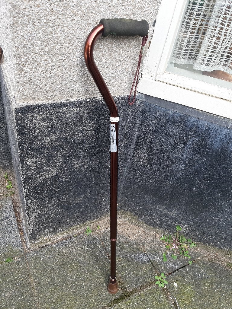 Wandelstok, bruin, zo goed als nieuw. medisch, Diversen, Ophalen, Verstelbaar, Zo goed als nieuw