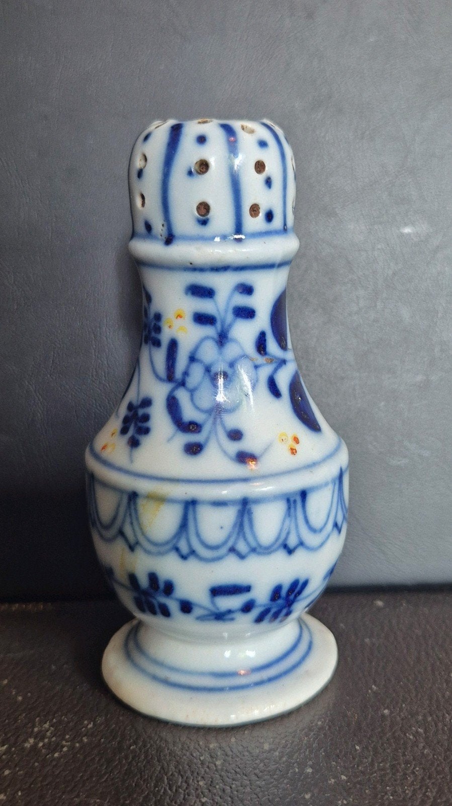 Antieke Peperstrooier / Zoutstrooier Strooibus Saks Zwiebel, Ophalen of Verzenden