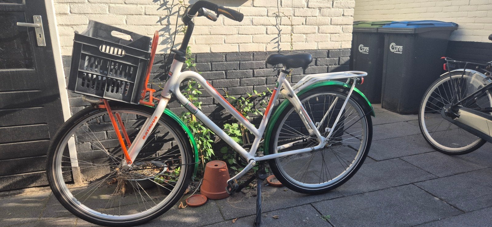 Batavus stadsfiets met insteekslot en 3 versnellingen, Ophalen, Terugtraprem, Versnellingen, Batavus