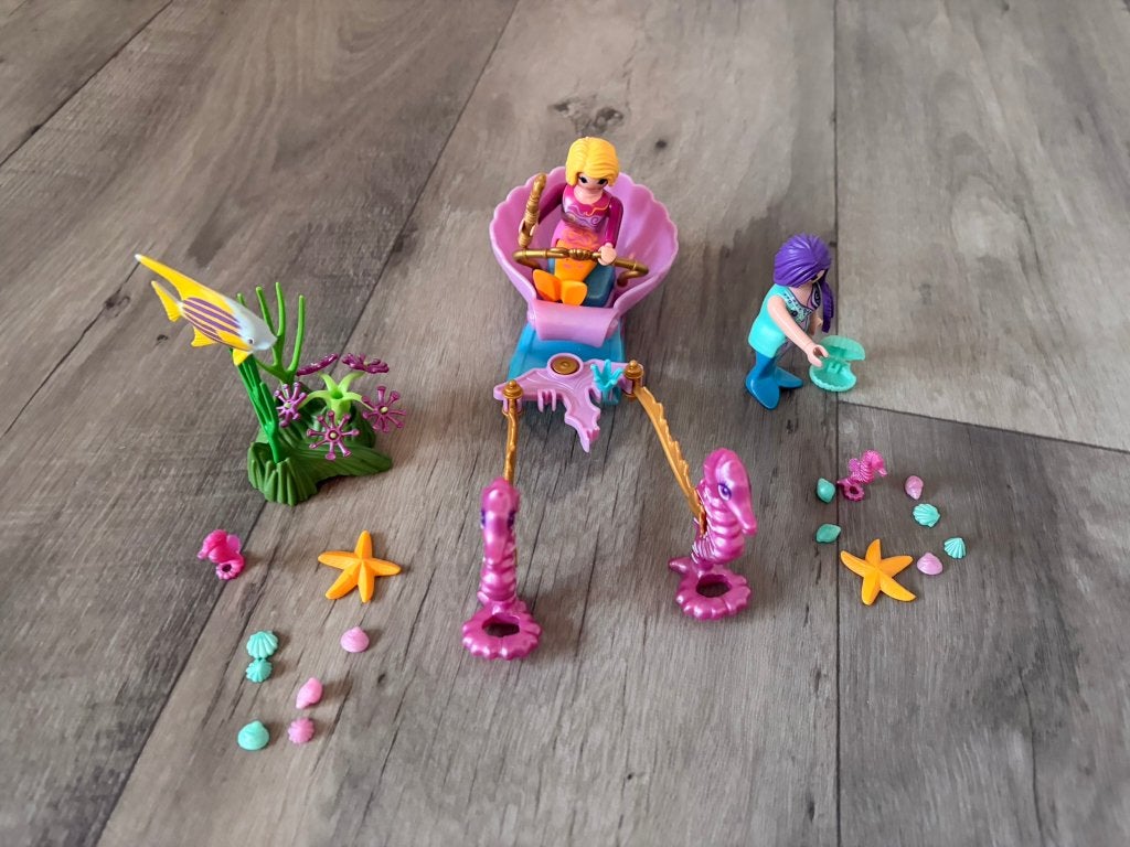 Playmobil 70033 Koets met zeepaardjes, Gebruikt, Complete set, Fantasy, Voertuig