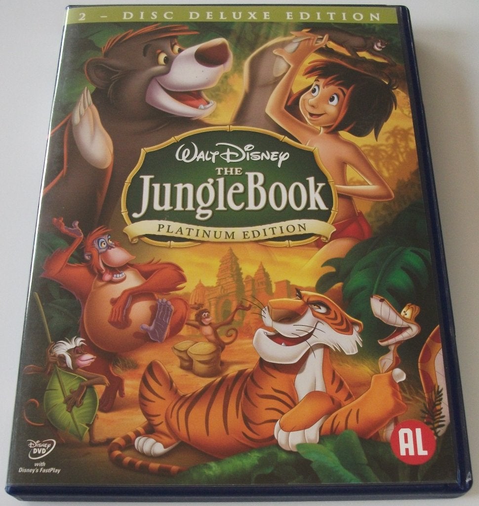 Dvd *** JUNGLE BOOK *** 2-Disc Deluxe Platinum Walt Disney, Tekenfilm, Ophalen of Verzenden, Zo goed als nieuw, Alle leeftijden