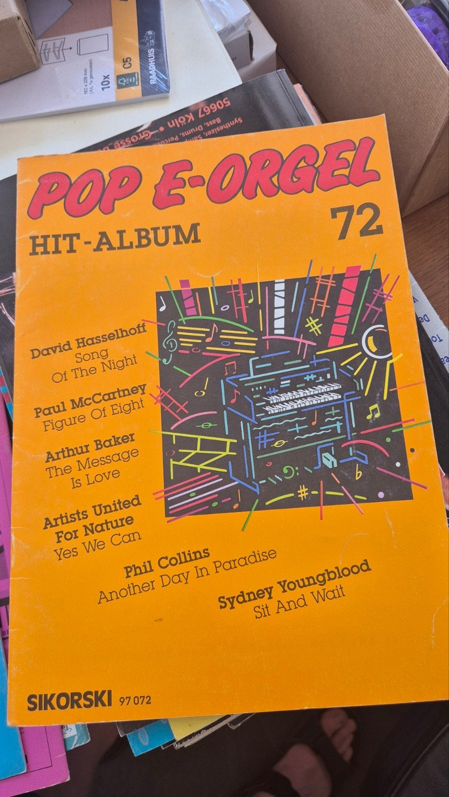 Pop E-Orgel Hit-Album 72 - Muziekboek voor Orgel, 2 klavieren, Gebruikt, Info@sikorski.de, Ophalen of Verzenden